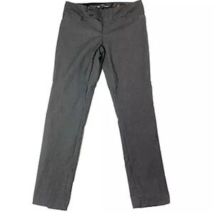Maurices Pants Women 3/4 S Gray Business Dress Slacks Straight Leg Faux Pocket